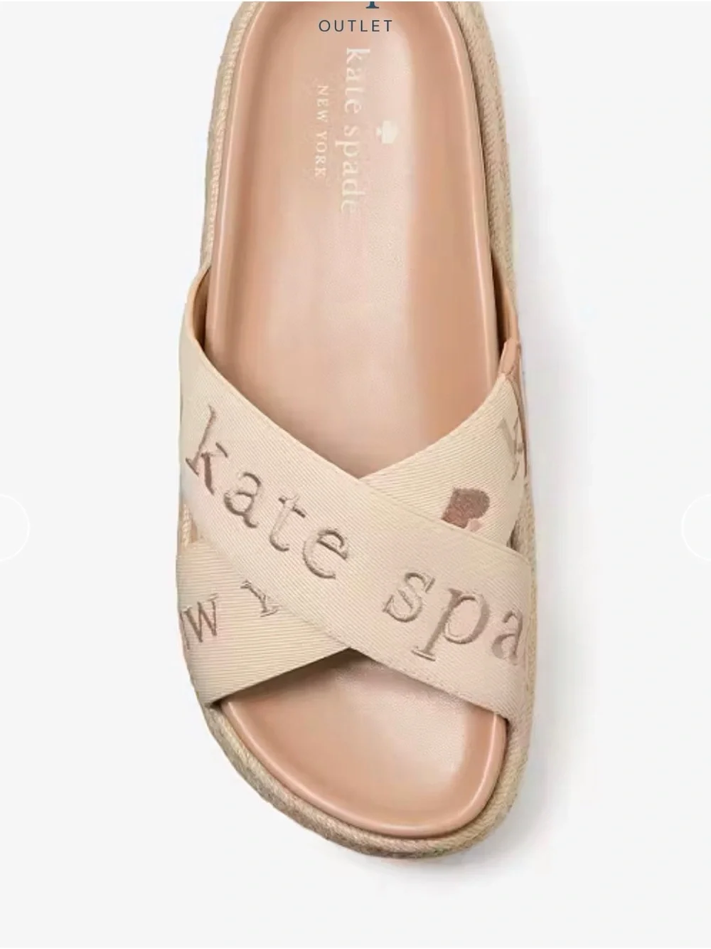 Kate Spade Piper platform Espadrille Slide Sandals
